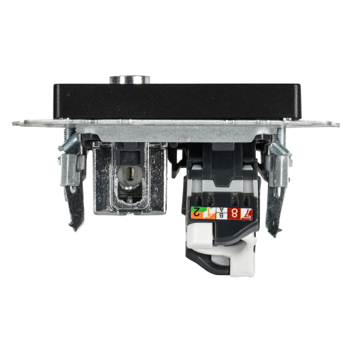 BRITE Розетка двойная TV+RJ45 кат.5E РТВ/РК12-БрЧ черный IEK BRITE Розетка двойная TV+RJ45 кат.5E РТВ/РК12-БрЧ черный IEK