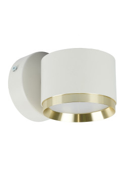 Светильник  настенный Feron HL4598  Barrel DUET 12W, 230V,GX53, белый + золото IP20
