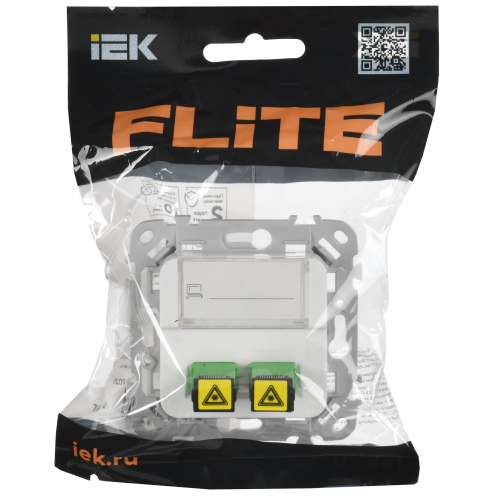 FLITE Розетка 2-местная оптоволоконная РОВ-2-ФлБ белый IEK FLITE Розетка 2-местная оптоволоконная РОВ-2-ФлБ белый IEK