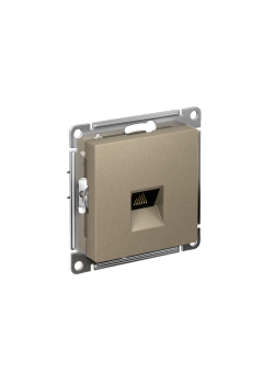 ATLASDESIGN РОЗЕТКА компьютерная RJ45 кат. 5e, механизм, ШАМПАНЬ