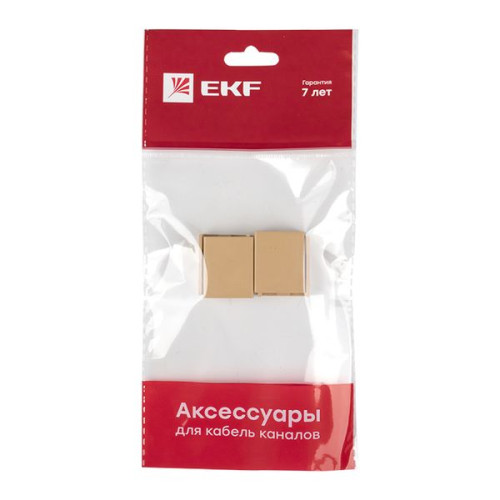 Соединитель (20x10) (4 шт) свет. дерево EKF-Plast Соединитель (20x10) (4 шт) свет. дерево EKF-Plast