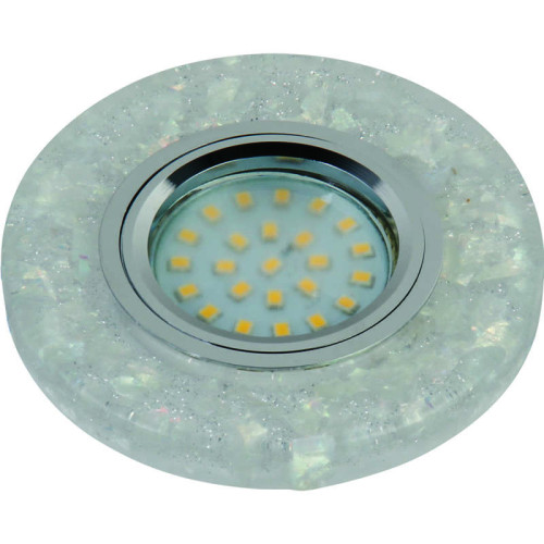 Светильник декоративный Luciole DLS-L103 CHROME/CLEAR 1х35Вт GU5.3 IP20 Fametto 10717