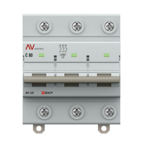 AV-125 3P 80A (D) 10kA EKF AVERES AV-125 3P 80A (D) 10kA EKF AVERES