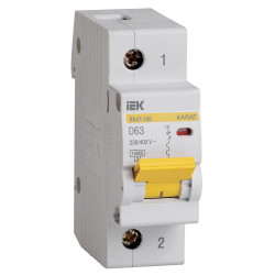 KARAT Автоматический выключатель ВА47-100 1P D 63А 10кА IEK