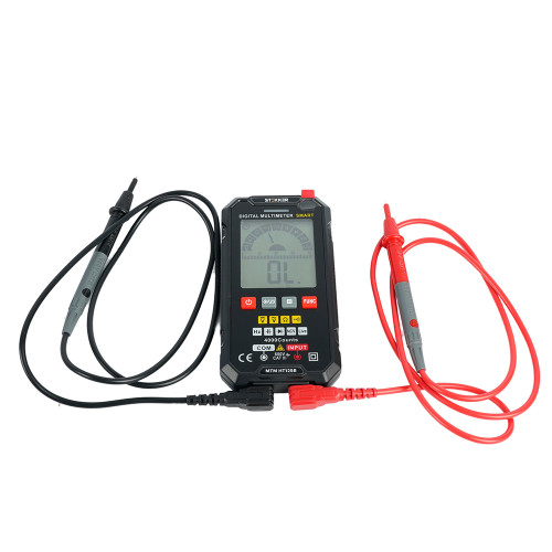 MTM HT125B Мультиметр цифровой, 4000 отсчетов, 2 батареи тип ААА 1,5В, автоматический, черный