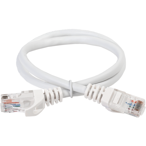 ITK RJ45(m) - RJ45(m) Cat. 6 U/UTP LSZH 1м чёрный