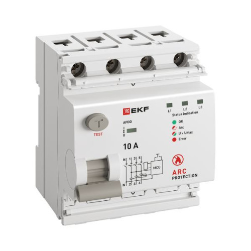 УЗДП 3P+N 10А PROXIMA EKF
