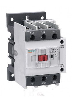 Контактор 50А 110В АС3 1НО+1НЗ КМ-103 Dekraft