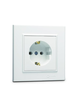 Розетка с/з (Керамика) СП Karea 16А IP20 бел. Makel 56001008