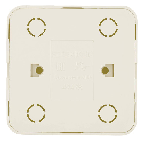 Переключатель открытой установки 1-клавишный, STEKKER, 250В, 10А, IP20, серия София, слоновая кость, MSW10-12-04 Переключатель открытой установки 1-клавишный, STEKKER, 250В, 10А, IP20, серия София, слоновая кость, MSW10-12-04