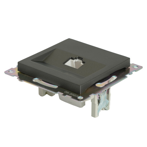 Розетка компьютерная 1-местная RJ-45 (механизм), серия Катрин, графит, GLS00-7107-06 Розетка компьютерная 1-местная RJ-45 (механизм), серия Катрин, графит, GLS00-7107-06