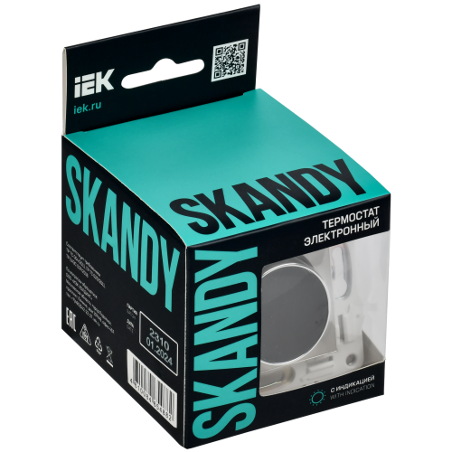 SKANDY Термостат электронный с индикацией SK-T01N металл никель IEK SKANDY Термостат электронный с индикацией SK-T01N металл никель IEK