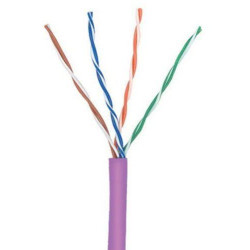 Кабель информационный Lanmaster TWT-5EUTP-NGLS кат.5E UTP 4 пары 24AWG PVC внутренний 305м фиолетовый
