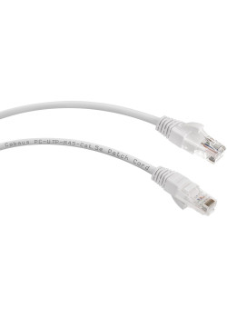 Патч-корд Cabeus PC-UTP-RJ45-CAT.5E-1M-WH U/UTP RJ-45 вил.-вилка RJ-45 кат.5E 1м белый ПВХ