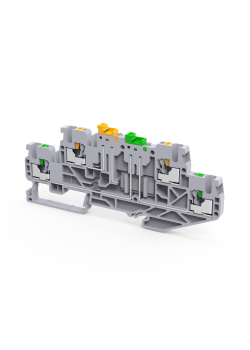 Клемма 2х-ярусная push-in OptiClip CPDLK-2,5-2L-MT-N-I-серый