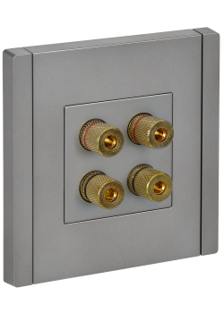 FORTE&PIANO Аудиорозетка 4-местная FP539 сталь IEK