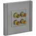 FORTE&PIANO Аудиорозетка 4-местная FP539 сталь IEK FORTE&PIANO Аудиорозетка 4-местная FP539 сталь IEK