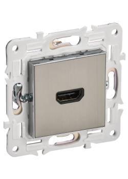 SKANDY Розетка HDMI SK-H01N металл никель IEK