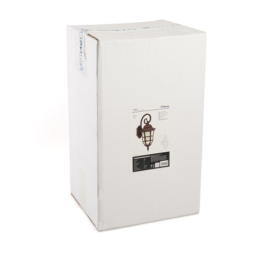 Светильник садово-парковый Feron PL691 на стену вниз 60W 230V E27, коричневый Светильник садово-парковый Feron PL691 на стену вниз 60W 230V E27, коричневый