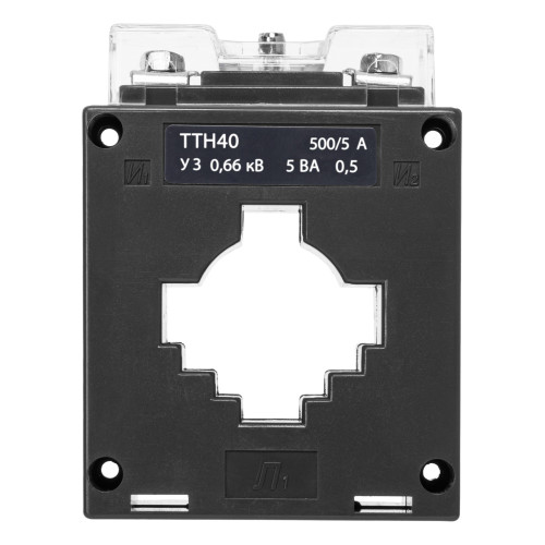 Трансформатор тока измерительный ТТН 40/500/5- 5VA/0,5-Р TDM Трансформатор тока измерительный ТТН 40/500/5- 5VA/0,5-Р TDM