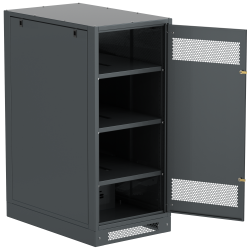 ITK LINEA B Шкаф аккумуляторный (пустой) 1350х600х950мм металлическая дверь черный