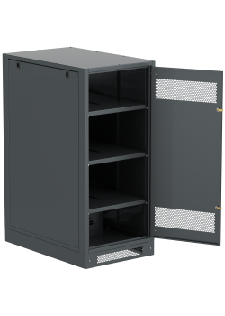 ITK LINEA B Шкаф аккумуляторный (пустой) 1350х600х950мм металлическая дверь черный