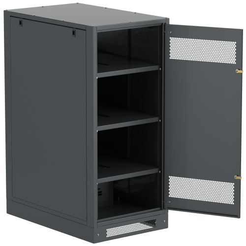 ITK LINEA B Шкаф аккумуляторный (пустой) 1350х600х950мм металлическая дверь черный