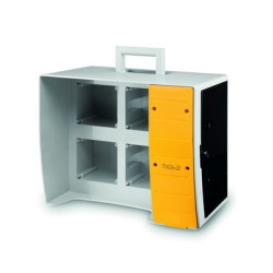 MBOX2 Корпус на 16 модулей и 4 поста с основанием 136х125 мм.