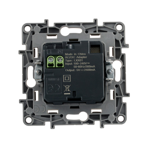ETIKA Розетка USB A+A 15Вт слоновая кость ETIKA Розетка USB A+A 15Вт слоновая кость