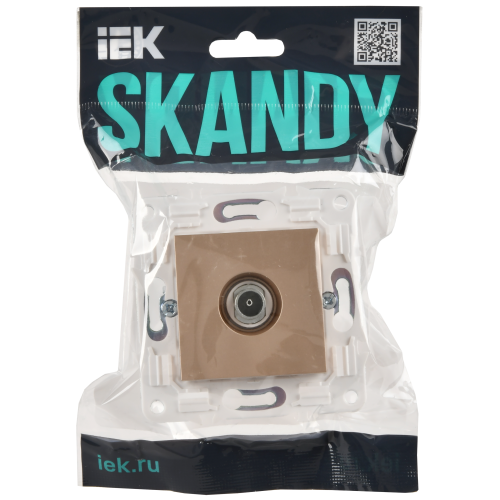 SKANDY Розетка TV оконечная SK-A12Sa песочный IEK SKANDY Розетка TV оконечная SK-A12Sa песочный IEK