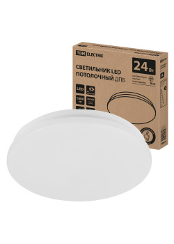 Светильник LED потолочный ДПБ 01, 24 Вт, 4000 К, Классика, TDM