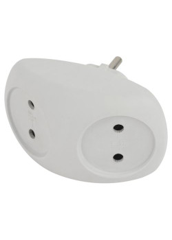 Разветвитель 2-м без заземл. 10А IP20 SPx-2-W бел. Эра Б0053480