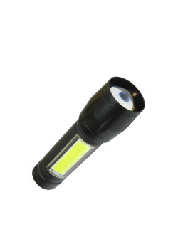 Фонарь аккумуляторный XPE 3Вт + COB 3Вт литиевый аккум. 600мА.ч Micro USB шнур КОСМОС KocAc1011Lith