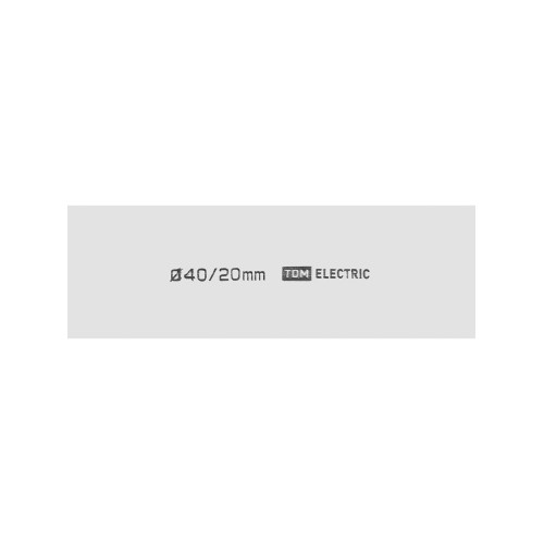 Термоусаживаемая трубка ТУТнг 40/20 белая (50 м/ролл) TDM