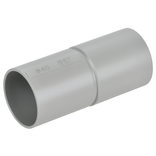 ELASTA Муфта труба-труба GI40G серая IEK