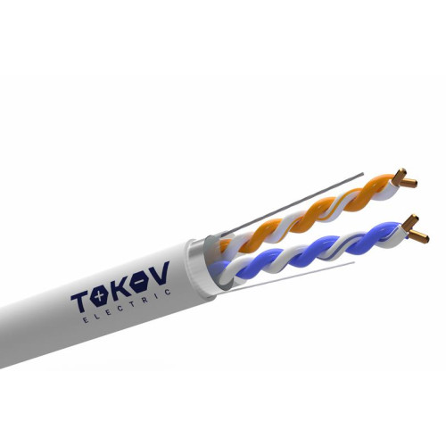 Кабель витая пара F/UTP 2х2х24AWG кат.5E PVC TOKOV ELECTRIC TKE-C06-F22-5E-305-PVC