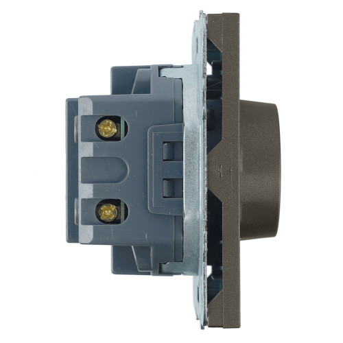 Выключатель диммирующий (механизм), STEKKER, 250В, 500W, серия Эмили, RSW10-5106-09, антрацит, soft touch Выключатель диммирующий (механизм), STEKKER, 250В, 500W, серия Эмили, RSW10-5106-09, антрацит, soft touch