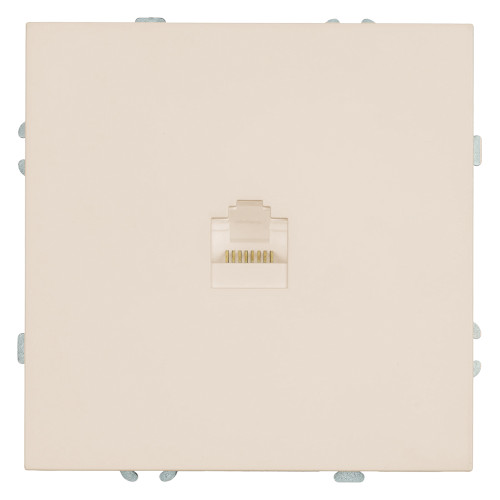Розетка компьютерная 1-местная RJ-45 (механизм), серия Эмили, RST00-5117-08, кашемир, soft touch