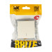 BRITE Выключатель 1-клавишный с индикацией 10А ВС10-1-1-БрКр бежевый IEK BRITE Выключатель 1-клавишный с индикацией 10А ВС10-1-1-БрКр бежевый IEK