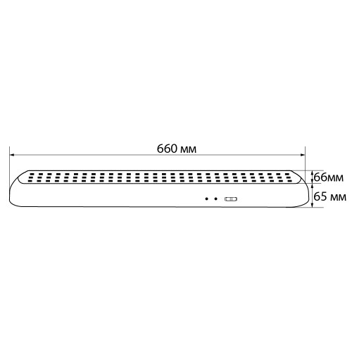 Светильник аккумуляторный, 90 LED AC/DC, белый, EL17