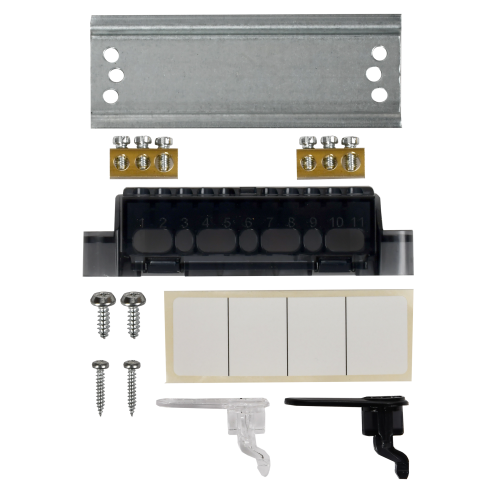 UNION Compact Корпус пластиковый ЩРН-П-4 IP41 черная прозрачная дверь IEK