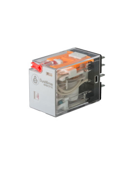 Реле 6A 4CO 24VAC тест кнопка LED