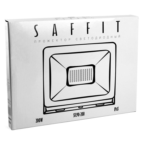 Светодиодный прожектор SAFFIT SFL90-200 IP65 200W 6400K черный Светодиодный прожектор SAFFIT SFL90-200 IP65 200W 6400K черный