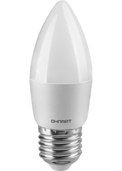 Лампа светодиодная 90 058 OLL-C37-12-230-4K-E27-FR ОНЛАЙТ 90058