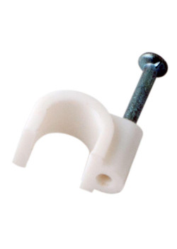 Скоба крепежная круглая d6мм (уп.50шт) Rexant 07-4006