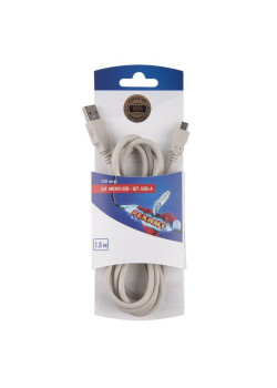 Шнур штекер micro USB - штекер USB-A 1.8м блист. Rexant 06-3154