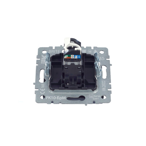 BRITE Розетка компьютерная RJ45 кат.5E РК10-БрМ маренго IEK