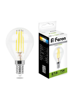 Лампа светодиодная Feron LB-52 Шарик E14 7W 230V 4000K