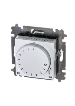Терморегулятор Levit с поворотной ручкой 16А бел./ледяной ABB 2CHH920003A6001