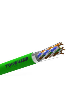 Кабель витая пара F/UTP 4х2х24AWG(0.52мм) кат.5E PVCLS нг(А)-LSLTx indoor Fluke tested 305м (м) PRO TOKOV ELECTRIC TKP-C11-F42-5E-RU-LSLTx